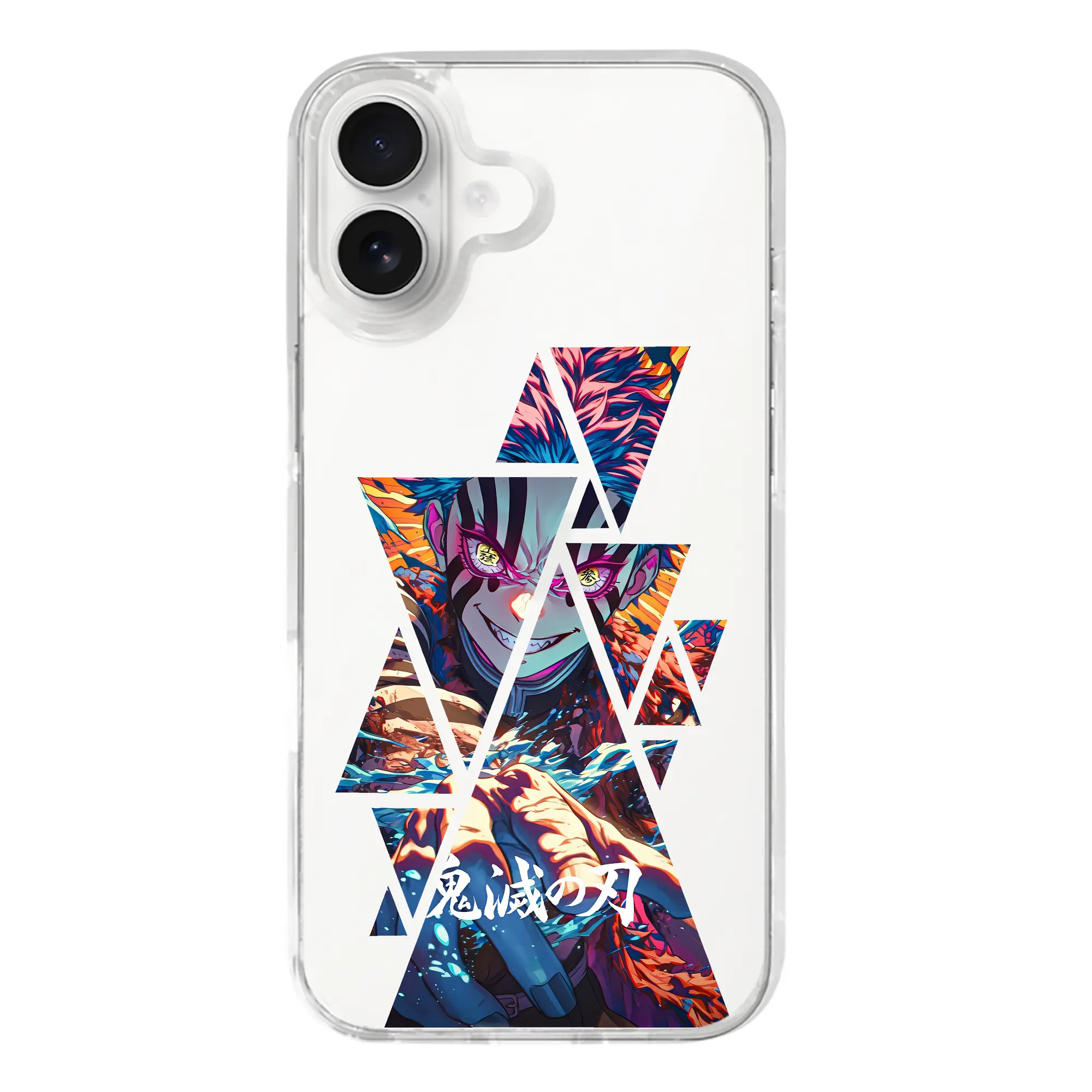 鬼滅の刃 グッズ,猗窩座 - iPhone 17シリーズ 透明スマホケース – 薄型・耐衝撃・精密フィット保護カバー